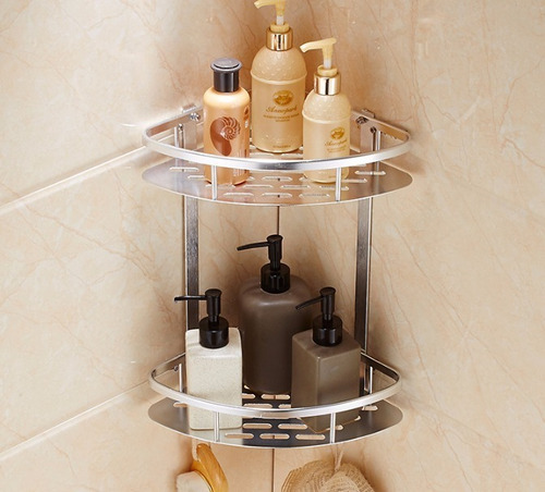 Esquinero Organizador Repisa De Baño Aluminio Ducha