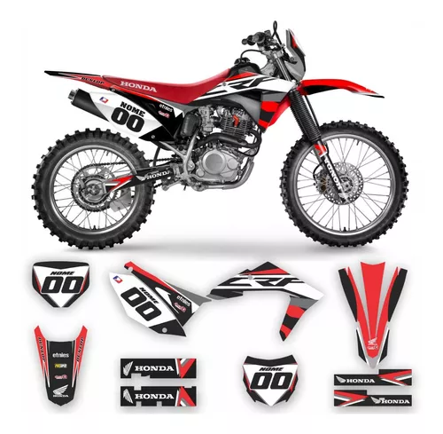 Kit Adesivo Moto Cross Trilha Crf 230 0,20mm Biker Lm266