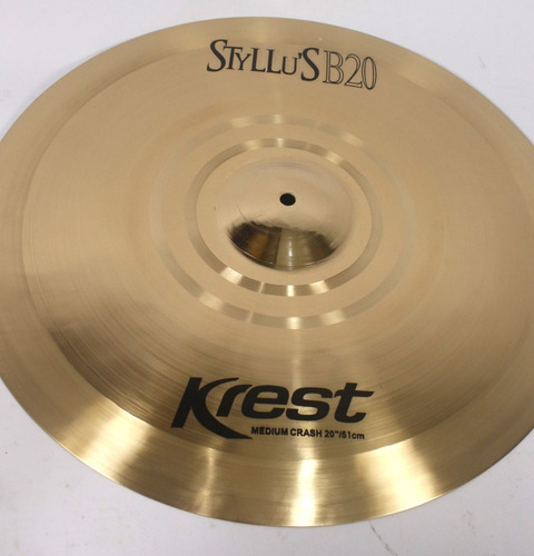 Prato Medium Crash 20 Linha Styllus Krest - Bronze B20