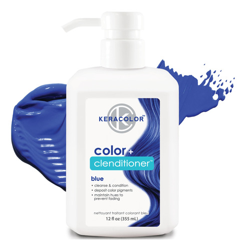 Tinte Para El Cabello Keracolor Clenditioner Blue Semi Perma