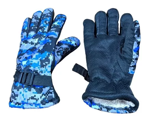 Guantes Moto Camuflado Termico Corderito Invierno Nieve Frio