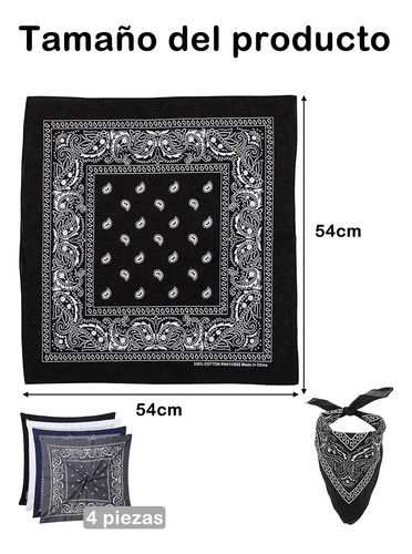 4 Peças De Bandanas Masculinas, Bandana Masculina, Bandana,
