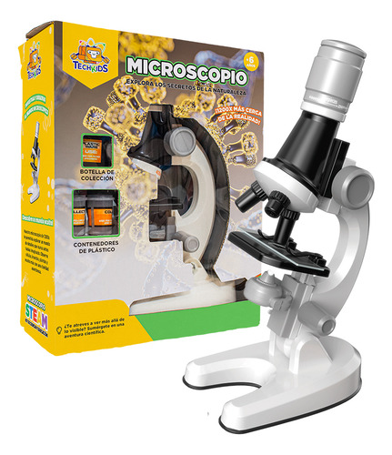 Juegos De Ciencia Microscopio Blanco Techkids Blanco
