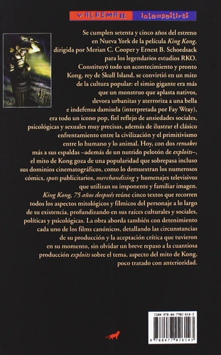 King Kong 75 Años Después, De Vários Autores., Vol. 0. Editorial Valdemar, Tapa Blanda En Español, 2008