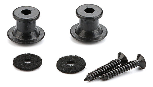 2 X 2x Cerraduras De Correa De Guitarra, De Botón, Pasador