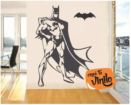 Vinilo Decorativo Batman Superhéroe Dormitorio Nene Niño 80c