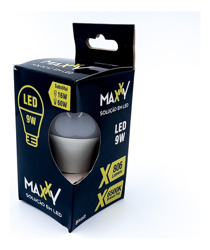 Kit Lâmpada Led 9w Maxxy Super Barata Cor da luz Branco-frio 110V/220V