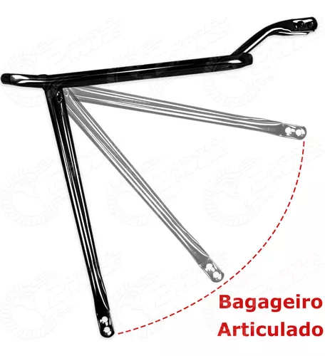 Bagageiro Garupa Bike Aro 26 Aço Tubo Grosso Grau Bike Top