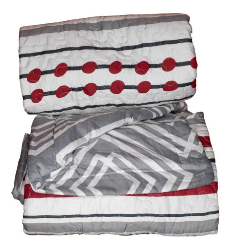 Imagen 2 de 2 de Quilt 2 Plazas Estampado Deluxe Reversible Doral D1