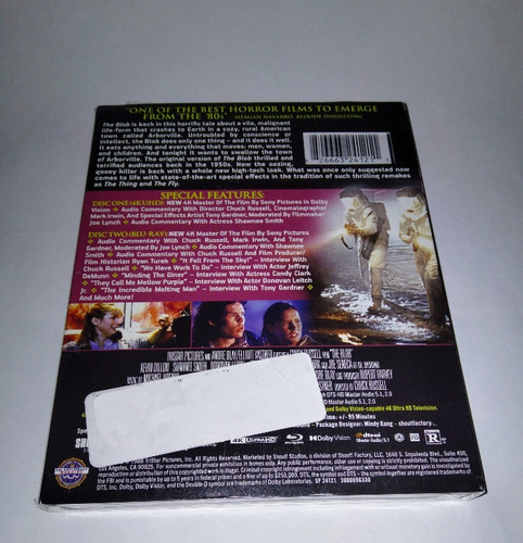La Mancha Voraz (1988) - 4k Ultra Hd + Blu-ray The Blob Slip