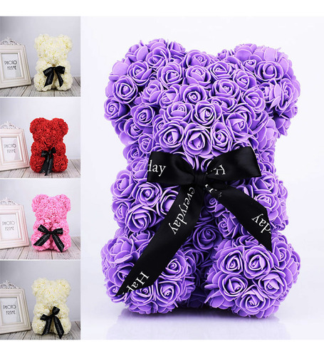 Jabón De Polietileno Artificial Con Forma De Oso De Rosas, 2