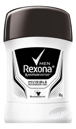 Rexona Desodorante Antitranspirante Invisible Barra 50g