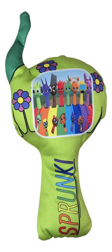 Peluches Sprunki 25 A 30 Cm En Varios Modelos - Verde Claro