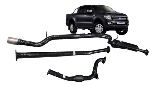 Escape Deportivo Ranger 2.2 Xl Xlt 150 160 Completo Tubosil