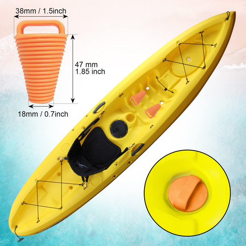 Kit De Ocho Tapones De Goma Para Kayak Con Drenaje