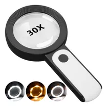 Comprar Lupa Jmh Con Lupa Grande De Mano 30x 18led Frío Y Cálido Con