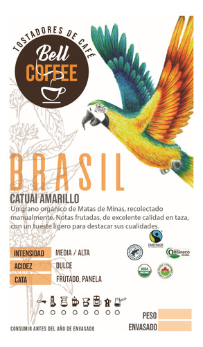 Brasil Organico Certificado Us/ue/jp / Tostadores De Café