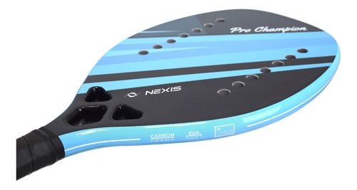 Kit Raquete Beach Tennis Fibra De Carbono Com 3 Bolinhas