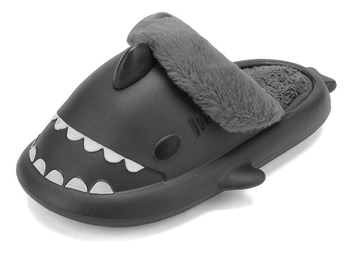 Zapatillas De Invierno Cálidas Unisex Con Forma De Tiburón