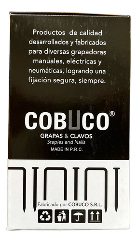 Grampas Cobuco 8010 10000 Unidades Plateado