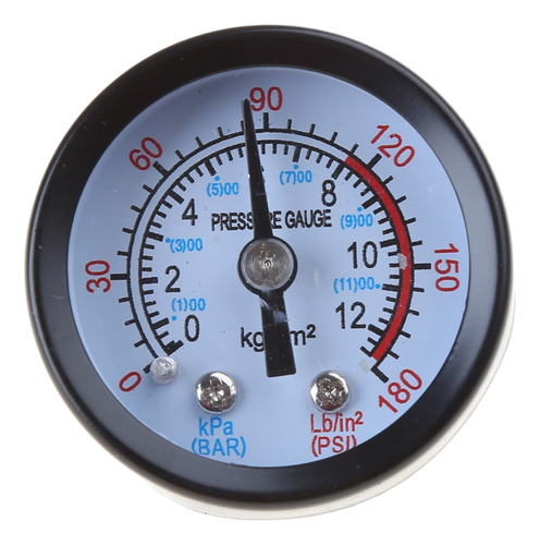Manómetro De Montaje, 0-180 Psi/kpa, Manómetro De Doble Esca