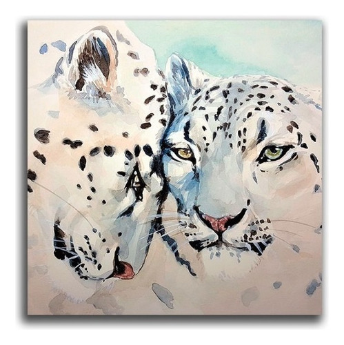 Cuadro Leopardo Caras L