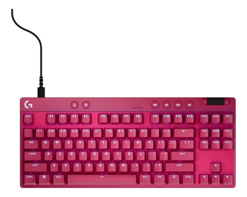 Logitech G Pro X Tkl: Compact Gaming Keyboard Rgb Megenta