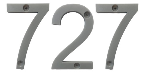 3d Números Para Casas, Mxdgu-727, Número 727,  17.7cm Altura