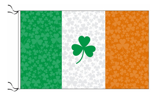 Bandera De Irlanda Tréboles Shamrock 90 X 150cm