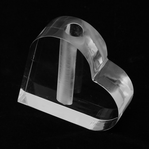 Estante De Acrílico Transparente En Forma De Corazón Con For