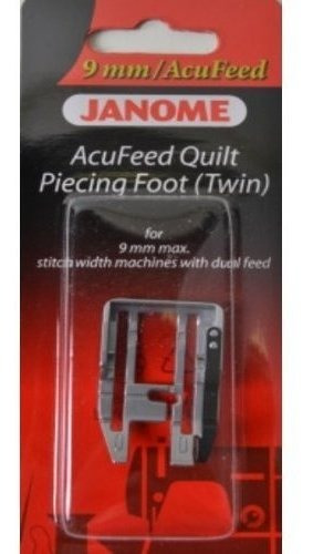 Acufeed Colcha Piecing Foot Twin Para Maquina 9 Mm