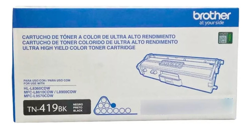 Toner Brother Tn-419bk Negro Original L8360 8610 8900cdw