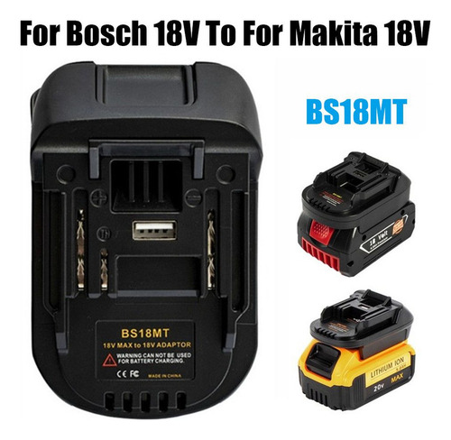 Adaptador De Batería Para Bosch 18v A Makita 18v Bs18mt Tool