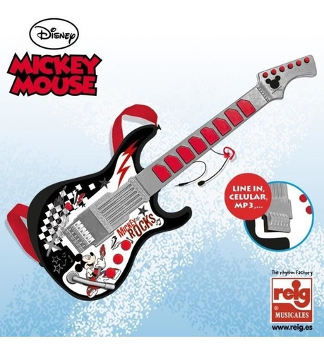 Guitarra Electrica Microfono Mickey 5370 Envio Gratis