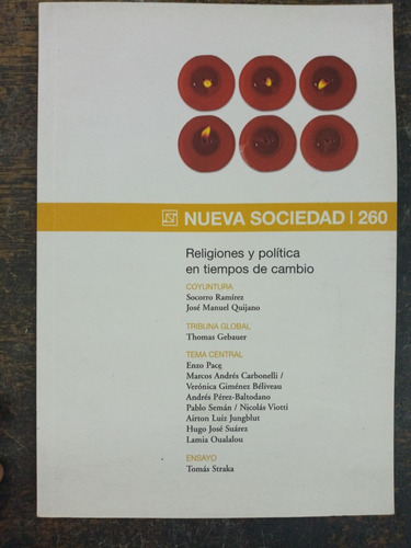 Nueva Sociedad Nº 260 * Religiones Y Politica * Aa.vv. *