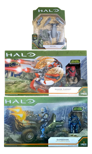 Halo Sentinel Serie 2 + Shade Turret + Gungoose Jazwares