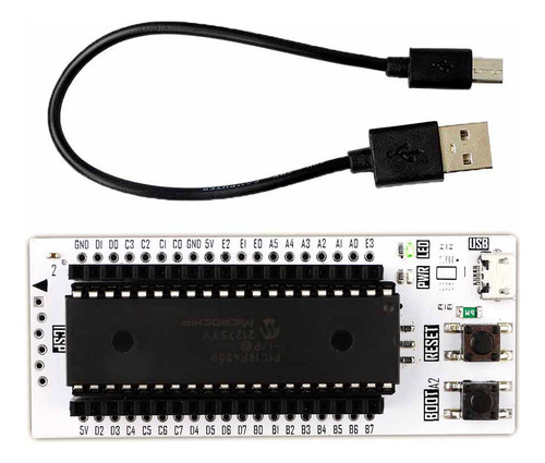 Tarjeta Desarrollo Pic Entrenador Pic18f45k50 Usb Lite F