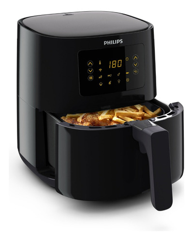 Airfryer Philips Digital Conectada Serie 5000 Hd9255/80 Color Negro