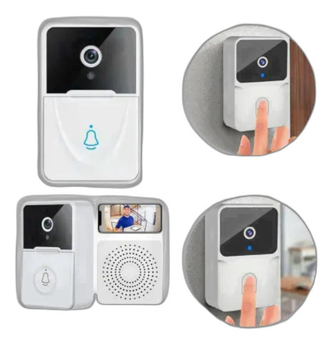 Tra Campainha Com Video Hd Porteiro Smart Wifi Celular
