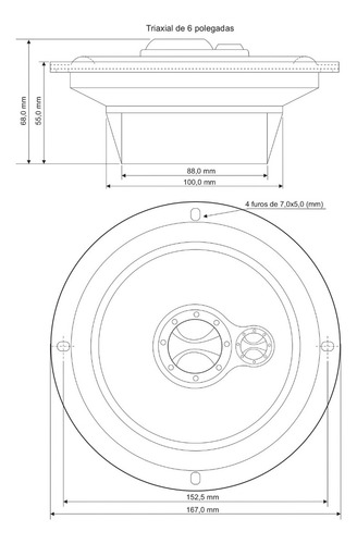 Kit Falante Foxer Corsa Sedan Wagon S10 - 6 Pol 240w Kf.051
