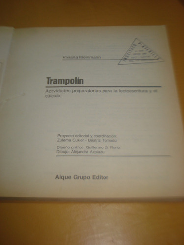 Trampolín Actividades Preparatorias Para La Lectoescritura (Usado)