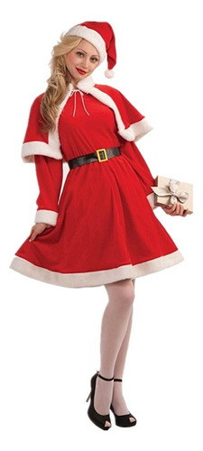 Dulce Miss Santa Claus Disfraz Mujer Navidad Fantasía