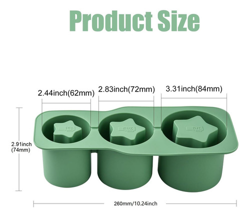 Kitbeads 1 Ppcs Silicona Vumor De Hielo Moldes De Cubo De En