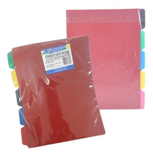 Separador Fabrifolder Plástico Carta 5 Uds X 2 Paquetes