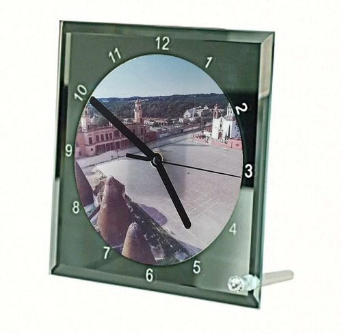 Reloj De Vidrio Jaral De Berrio Con Foto Explanada Principal