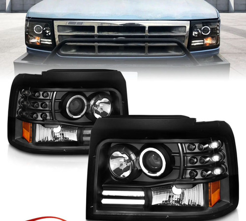 Faros Ojo De Angel Led Bronco , F150