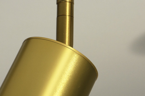 Imagen 8 de 10 de Lampara Aplique Spot 2 Luces Dorado Finetsa Gu10 Deco Leuk