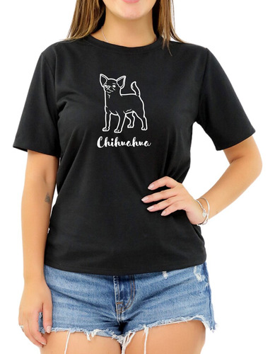 Camiseta Pet Chihuahua Cachorro Cão Presente Roupa Feminina