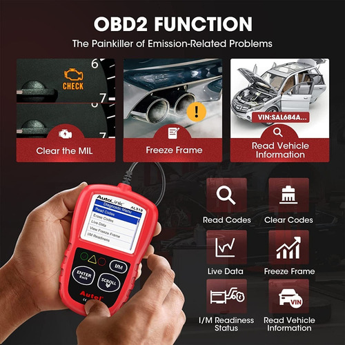 Escáner Automotriz - Autel Obd2 Autolink Al319