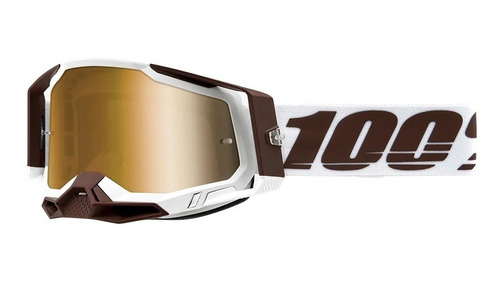 Óculos 100% Racecraft 2 Snowbird Branco Trilha Nf Novo